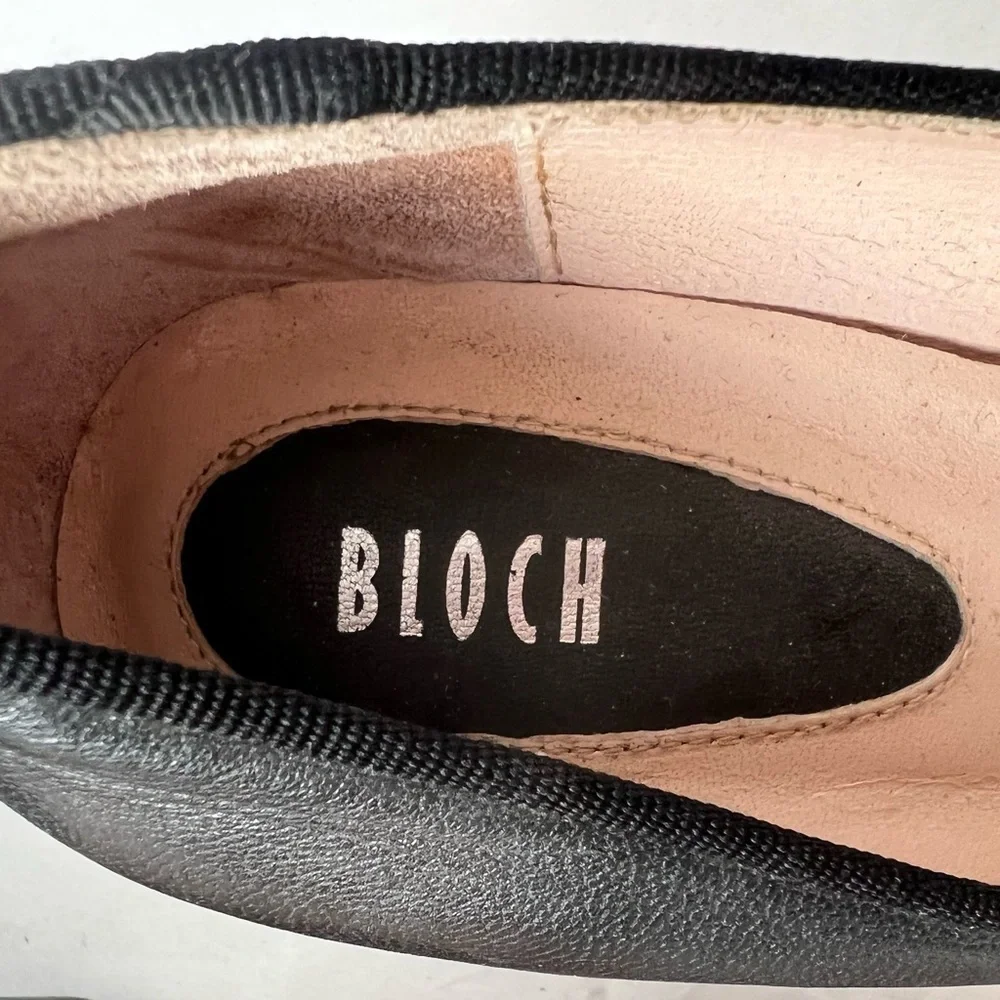 Bloch Women's Dance Shoes in Black Size US 8.5 Comfort leather block heels pumps